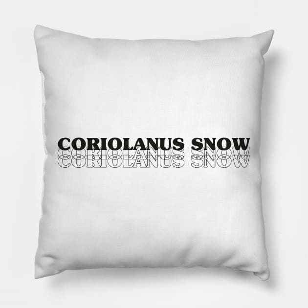 Coriolanus Snow hunger games Pillow by pump logos