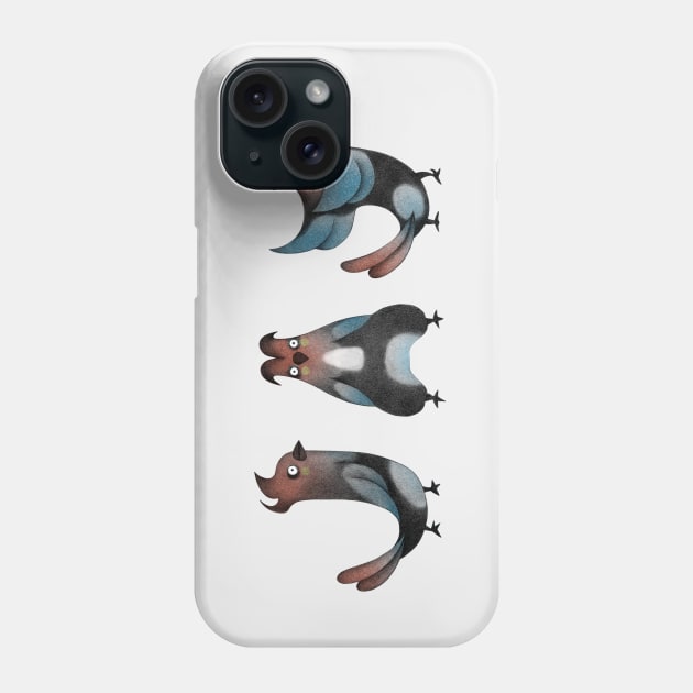 Alphabet Yoga Jay Phone Case by axillustration