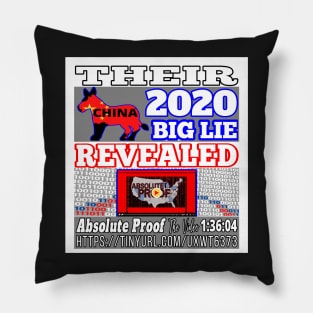 Trump 2020 Big Lie Revealed | Design That Commemorates the November 3rd Movement Pillow