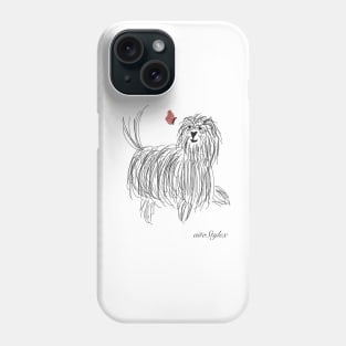 Drawing a dog. Phone Case