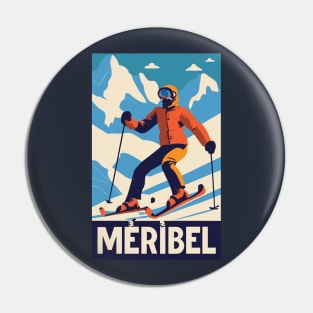 A Vintage Travel Art of Meribel - France Pin