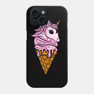 Unicorn Icecream Dripping, Magical Love Unicorns Phone Case