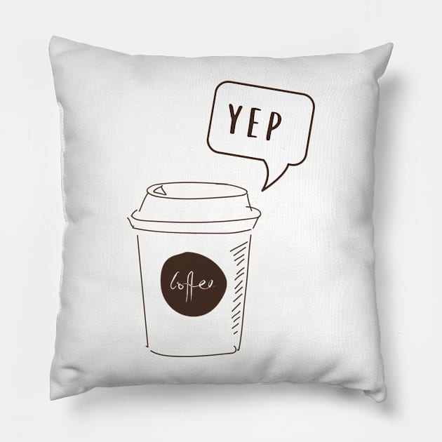 Coffee Lover gift Pillow by DestinationAU