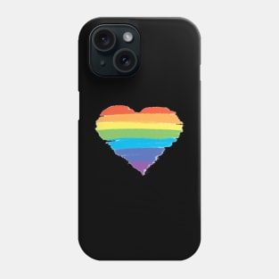 Pastel Pride Heart Phone Case