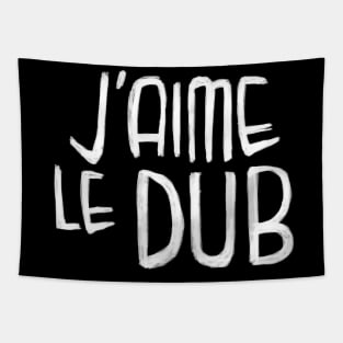 Dubstep Typography, Jaime le Dub, French, I Love Dub Music Tapestry