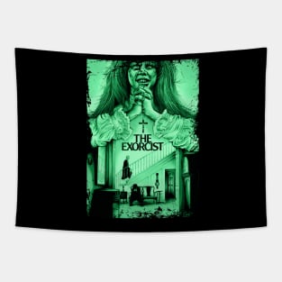 Possessed Priest The Exorcists Horror Tee Tapestry