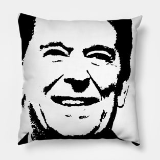 Ronald Reagan Pop Art Portrait Pillow