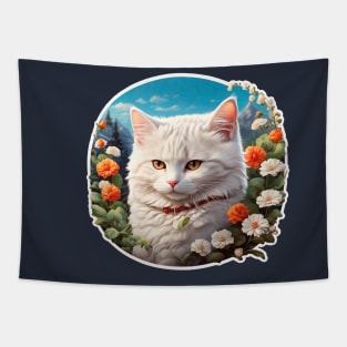 Graceful Feline Tapestry