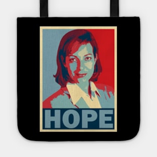 Hope Poster Style Fan Tote