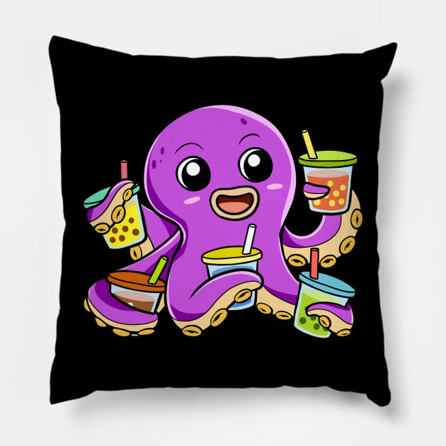 Boba Octopus Pillow by WildSloths