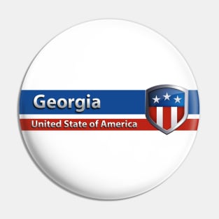 Georgia - United State of America Pin
