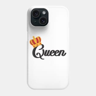 'Queen with Gold Crown' Awesome Costume Halloween Shirt Phone Case