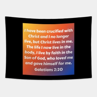 Bible Verse Galatians 2:20 Tapestry