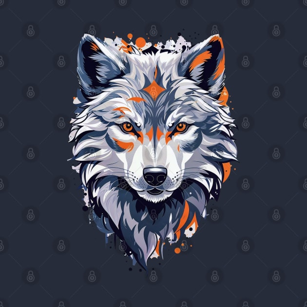 Gray Wolf AI Art by koolteas