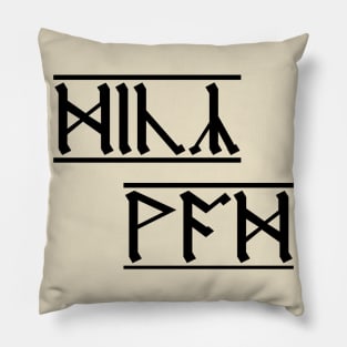 Rude Runes - Anglo-Saxon curse (3) Pillow