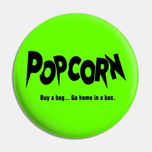Popcorn - "Classic Logo" HORROR MOVIE NostaljunkPod Pin