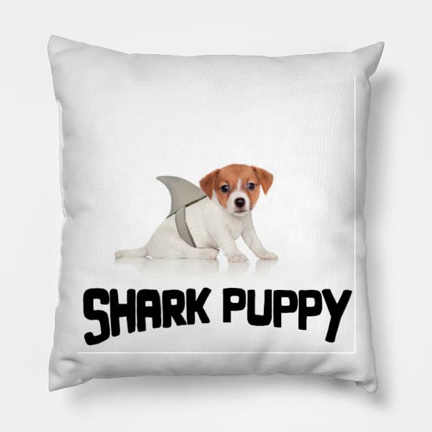 Shark Puppy Pillow by crystaldye