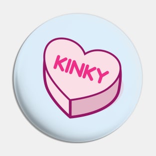 Kinky Conversation Candy Hearts Pin