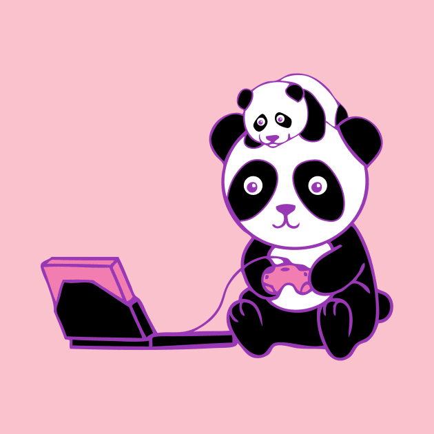 Dual Gaming Panda by Just Gaby Gaming