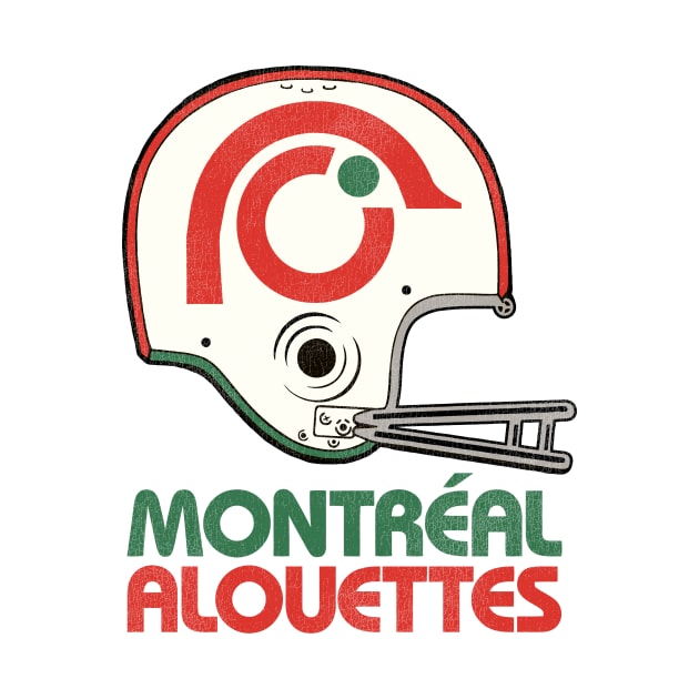 Defunct Montreal Alouettes Football Team Helmet by Defunctland