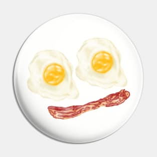 Bacon and Eggs Smile Pin