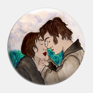 Pride and Prejudice Watercolor Painting Pin