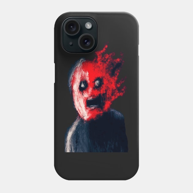 blowing face Phone Case by Interium