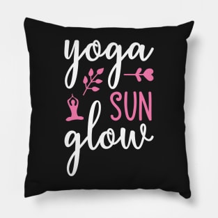 Yoga Sun Glow Yoga Quotes Pillow