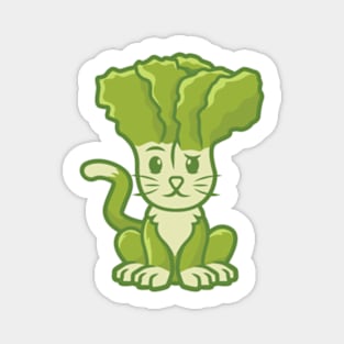 Mustard Green Cat Magnet