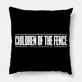 Children Of The Fence - White Pillow