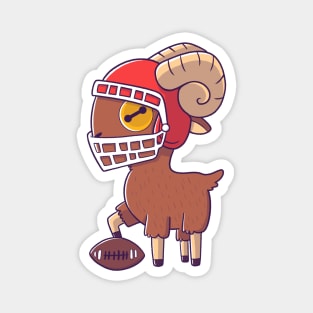 Rugby Goat Magnet