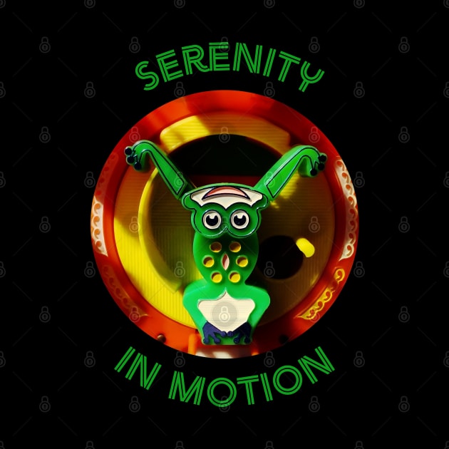 Serenity in Motion - Cute Frog doing Tai Chi by FrogAndToadsWorkshop