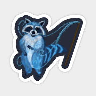 Magical Familiar Racoon Magnet