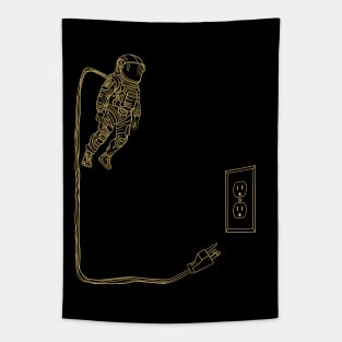 Astronaut unplugged space walk Tapestry