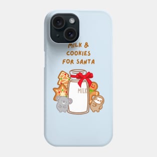 Christmas Milk and Cookies for Santa Phone Case