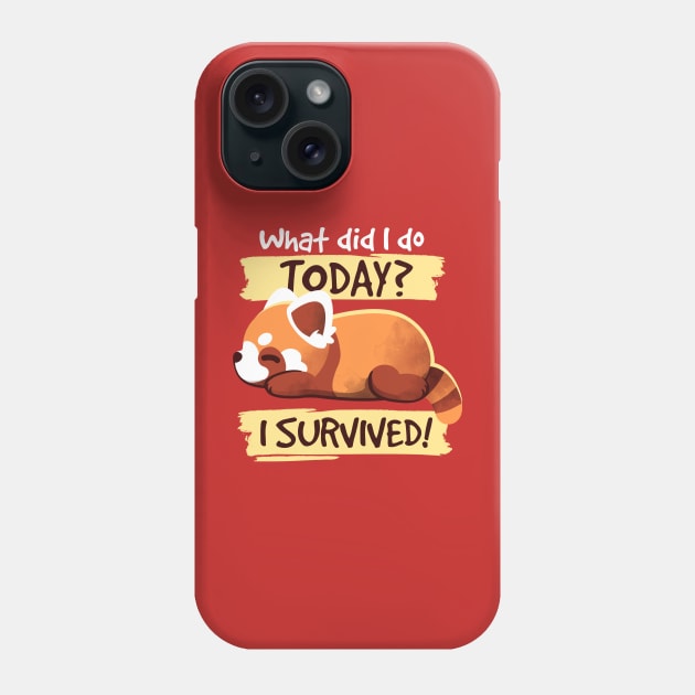 Survivor red panda Phone Case by NemiMakeit