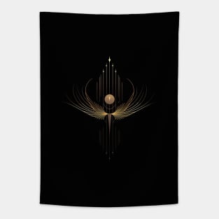 Minimalistic Geometric Illustration Tapestry