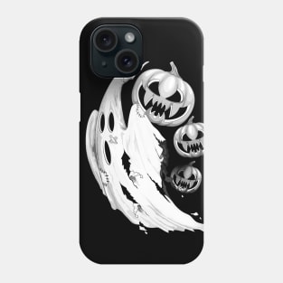 Ghost and Pumpkin funny Nightmare Escape Phone Case