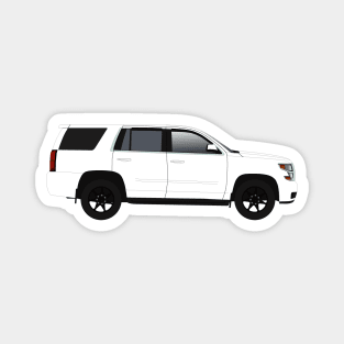 White SUV Tahoe Magnet