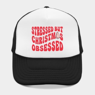 Stressed But Christmas Obsessed Funny Christmas Hat