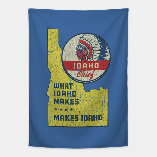 Chief Gasoline - What Idaho Makes Makes Idaho 1939 Tapestry by JCD666