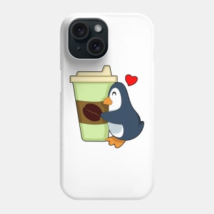 Penguin Coffee to go Phone Case