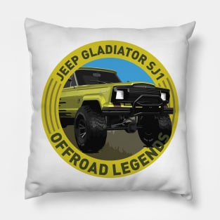 4x4 Offroad Legends: Jeep Gladiator Series 1 Pillow