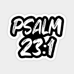 Psalm 23.1 Title Typography Magnet