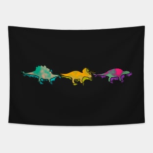 Herbivore Dinosaur Watercolor Tapestry