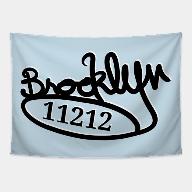 Code Brooklyn Tapestry by Duendo Design