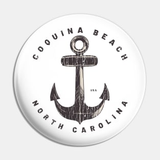 Coquina Beach, NC Summertime Vacationing Big Anchor Pin