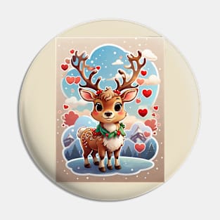 Christmas Reindeer Pin