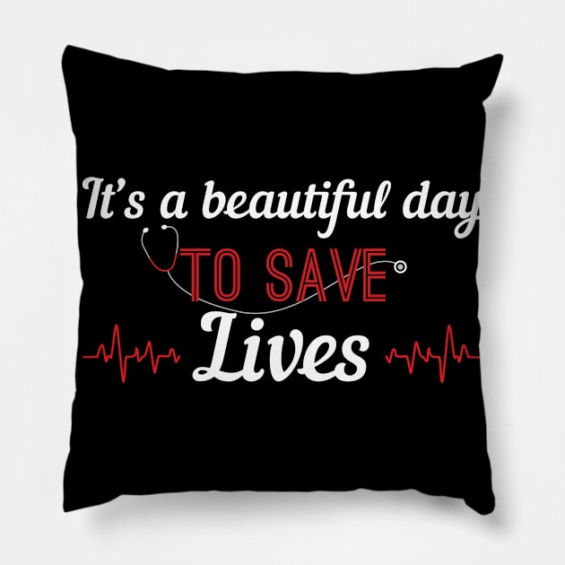 Medicine Saving Lives Pillow by CrissWild