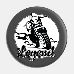 Legend Motorcycle rider Pin